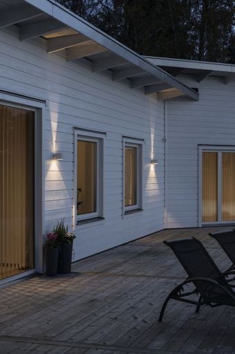 Modena 230V wandarmatuur twinspot square 10x9cm, G9 max 25W ~