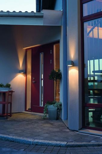 Modena 230V wandarmatuur twinspot square 10x9cm, G9 max 25W ~