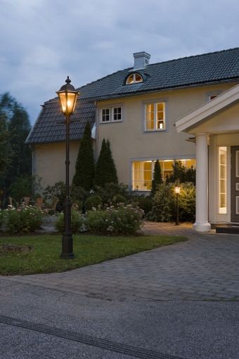 Pallas 230V staand armatuur 1-lichts 68cm, excl paal, E27 max 100W ~