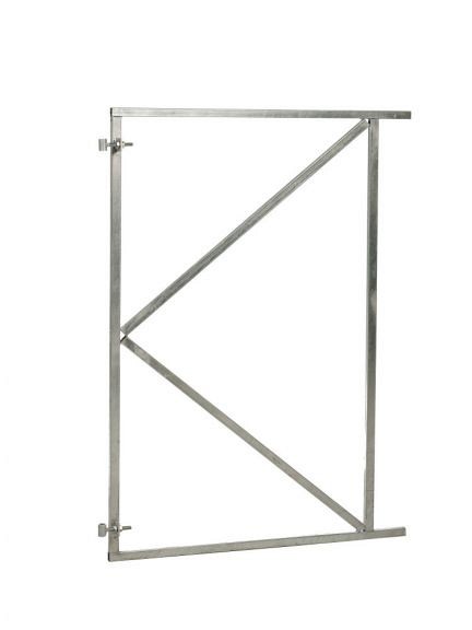 Verstelbaar stalen poortframe 120x155 cm. vuurverzinkt. ~