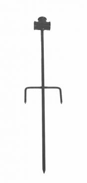 Metalen piket T met aansluiting inwendige draad 3/4 lengte 60cm ~