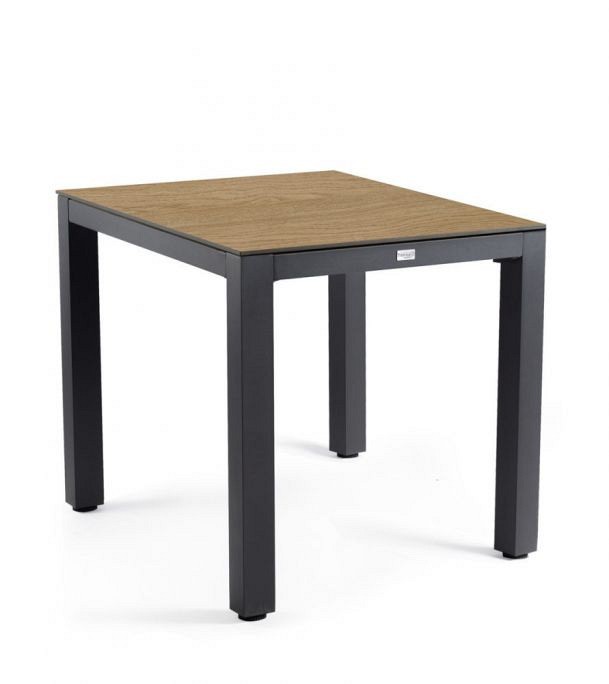Briga Dining Table Trespa Bergamo 80 x 80 cm Charcoal ~