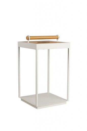 Lux Solar Lamp Large Creme White ~