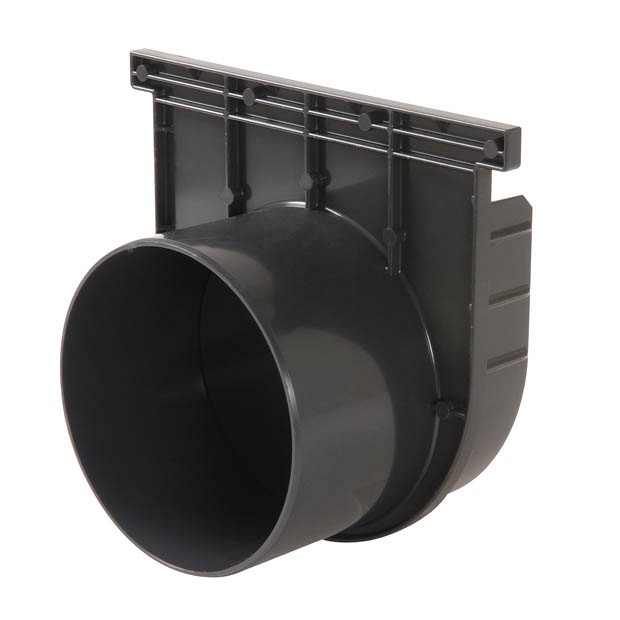 Kenadrain eind-uitl.stuk 160MM/ horizontaal ~