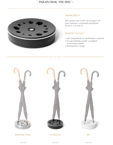 Rizz Umbrella The Disc Anthracite  ~