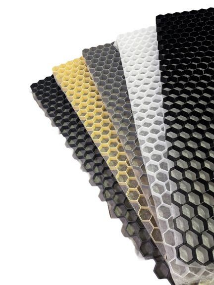 MAKS grindmat - splitplaat HDPE grijs met vliesdoek 120x80x3 cm. AKTIE ~