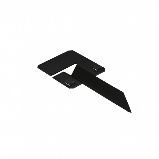 Zwart gecoate koppelspies 10 cm. incl. 2 zelftappers ~