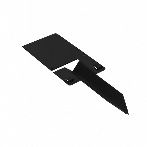 Zwart gecoate koppelspies 16,5 cm. incl. 2 zelftappers ~