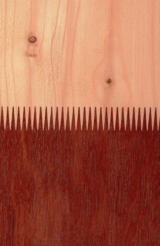 Angelim vermelho en douglas geschaafde paal gedroogd en gevingerlast 14,3x14,3x320 cm ~