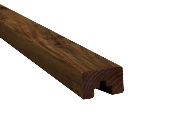 Douglas afdekkap 4,5x7,0x220 cm. bruin geimpregneerd ~