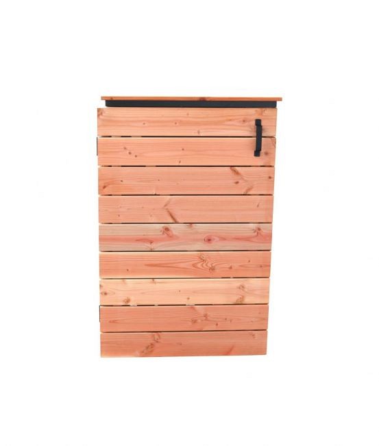 Douglas containerkast enkel op zwart frame (HxBxD) 118x77x85 cm. onbehandeld ~