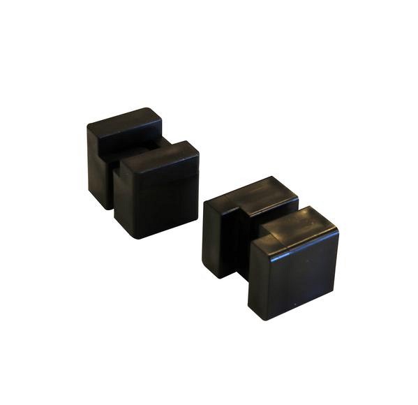 PVC adaptor clip t.b.v. centreren dubbele staafmat 6/5/6 schermen in de H-gleufpaal ~
