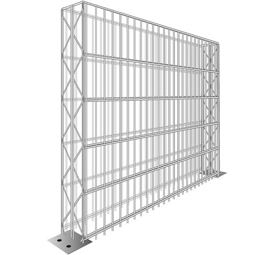 Baugone Fix 123x125x15 cm. Met Voetplaat ~