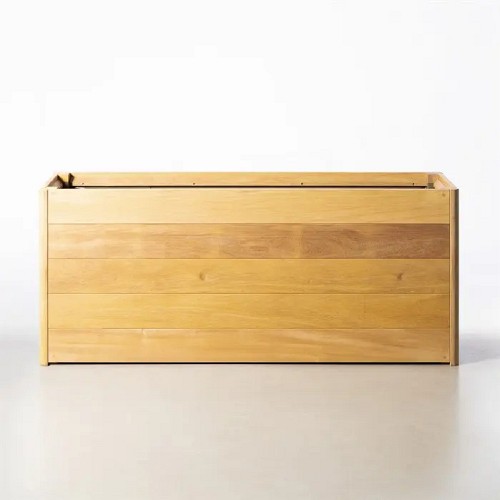 Naaldhout bloembak (LxBxH) 80x80x75 cm. (2,1 cm.) ~