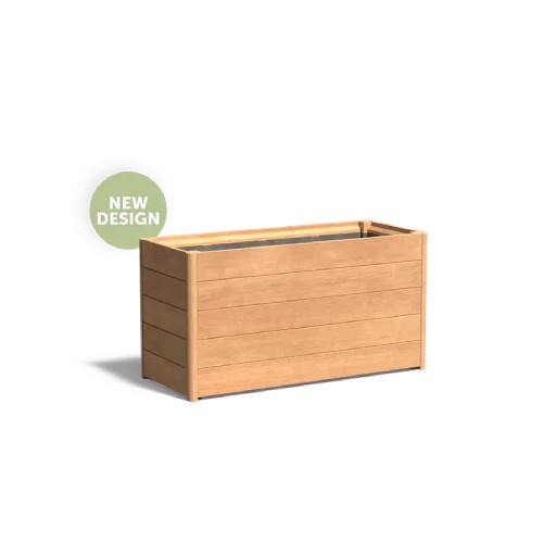 Garapa hardhouten bloembak (LxBxH) 120x50x62.7 cm. ~