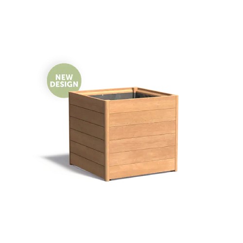 Garapa hardhouten bloembak (LxBxH) 80x80x75 cm. ~