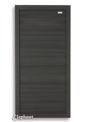 WPC-antraciet FSC tuinscherm "Forte" recht met aluminium-antraciet kader 40x900x1800mm bc ~
