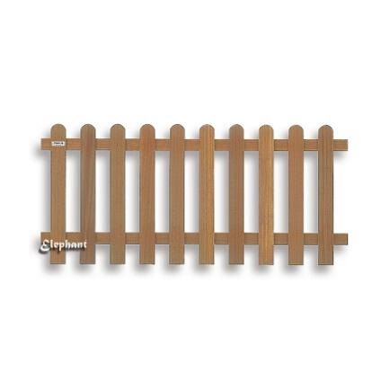 Kempas FSC tuinhek recht 10L 16mm 35x1800x800mm ribbel / RVS bc ~
