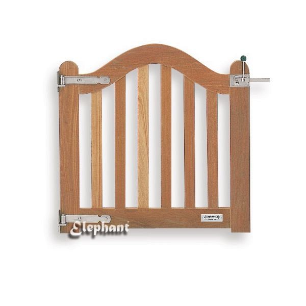 Bangkirai tuinpoort "Luxe" golf (enkel) 45x950x850mm incl. beslag bc ~