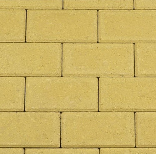 BSS geel 21x10,5x8 cm. machinaal pakket ~
