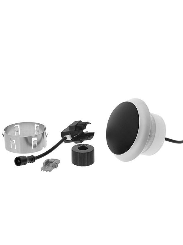 In-Lite Puck Black Ø60 mm. 12V/1,5W LED ~