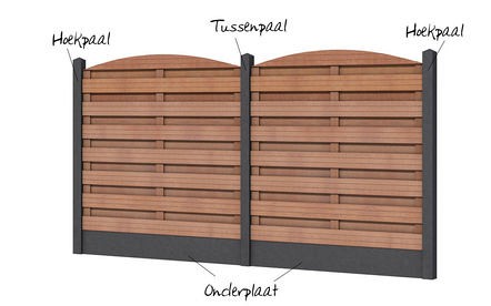 Betonplaat glad 24x3,5x184 cm. antraciet ongecoat. ~