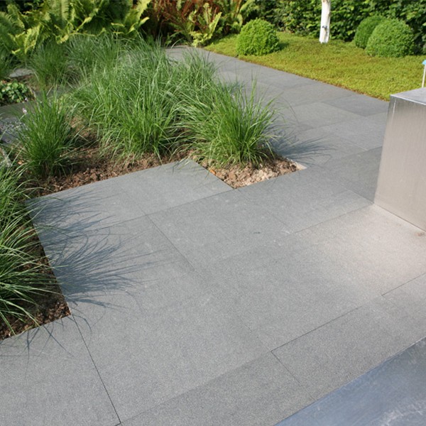 Orient Verde Black gevlamd + facet 60x60x3 cm. ~