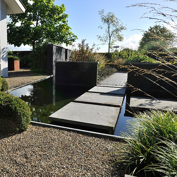 Blue Stone tegel gezoet + facet 50x50x3 cm. ~