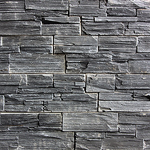 Black Slate XL steenstrip 60x15x2-3,5 cm. ~