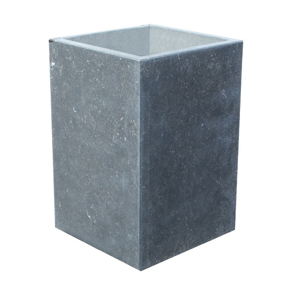 Blue Stone bloembak recht 60x60x60 cm. gezoet ~