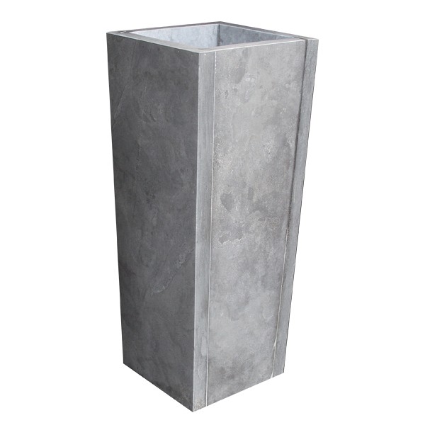 Blue Stone bloembak taps 30x30x60 cm. gezoet ~