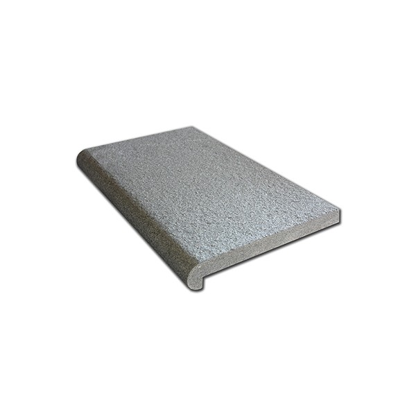 Donker grijs graniet G654 randtegel gevlamd type F recht 50x30x5/3 cm. ~