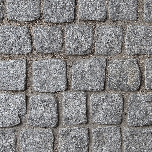 Portugees graniet +/- 8-10x8-10x8-10 cm. grijs ~