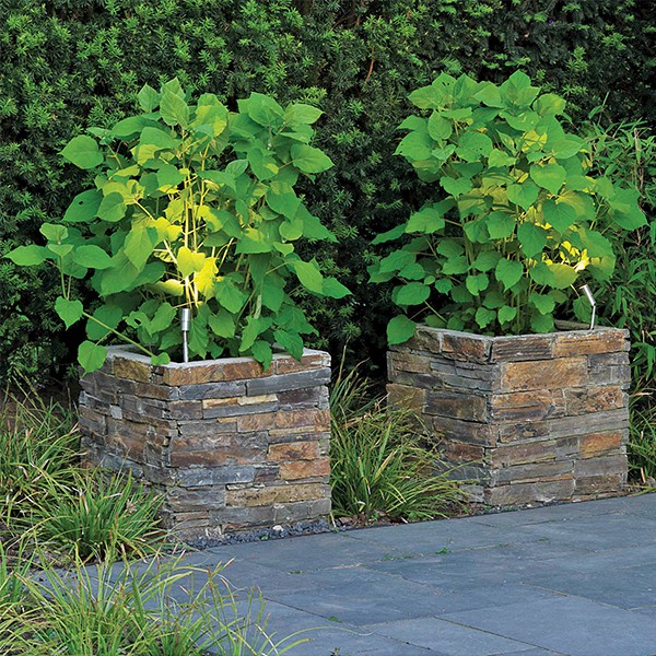 Rusty Slate bloembak 50x50x50 cm. recht ~