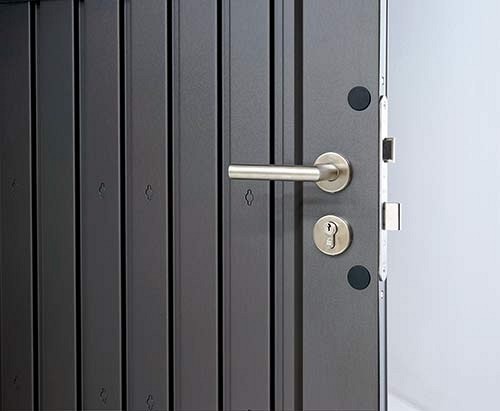 Extra deur GHH, GHA, Panorama zilver met. (79,2x3x185 cm) ~