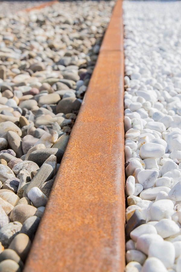 Opsluitband afdekker CorTen 200x6x6,5 cm. (uitlopend 2026) ~