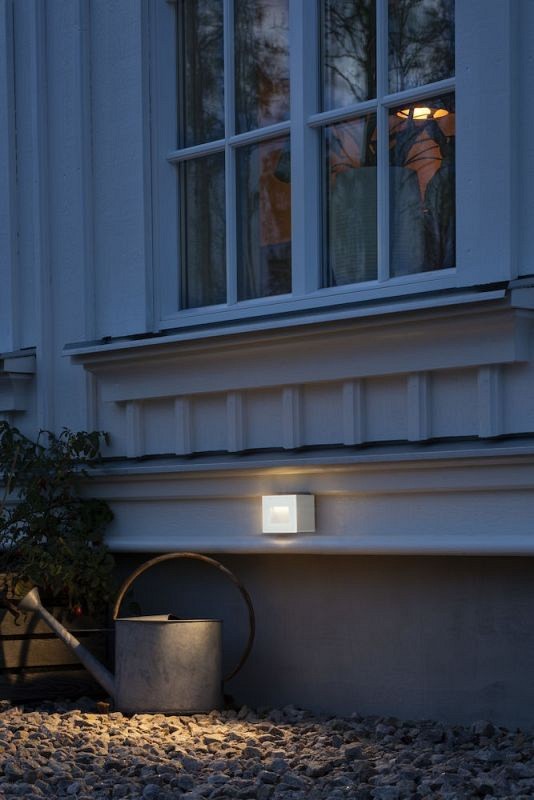 Konstsmide Chieri Wit LED 230V wand- of inbouwarmatuur 4W ~