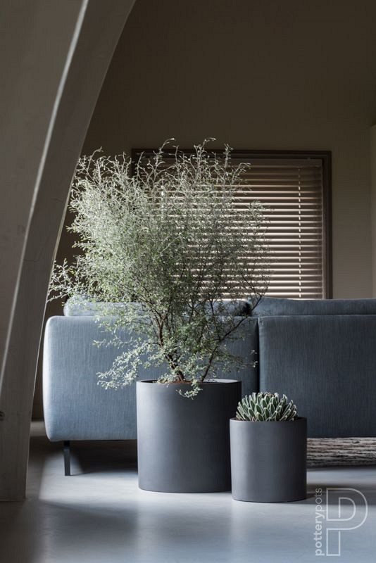 Pottery Pots plantenbak Max S Volcano Black ø29x29.5 cm ~