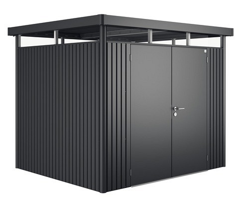 Berging Highline donkergrijs - dubbele deur