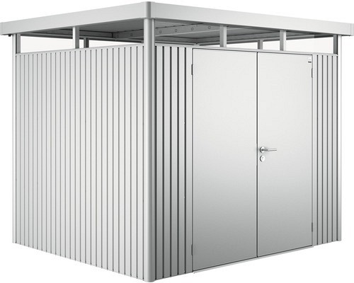 Berging Highline zilvergrijs - dubbele deur