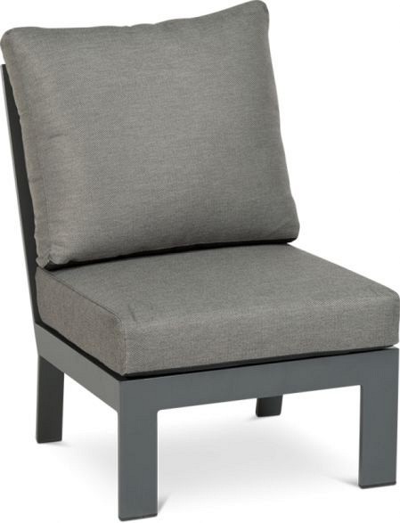 Valencia Lounge Center element Swiss Fabrics all weather kussens Charcoal (61x84x87 cm) ~