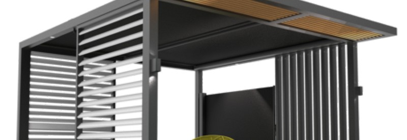 Pergola en lamellendak